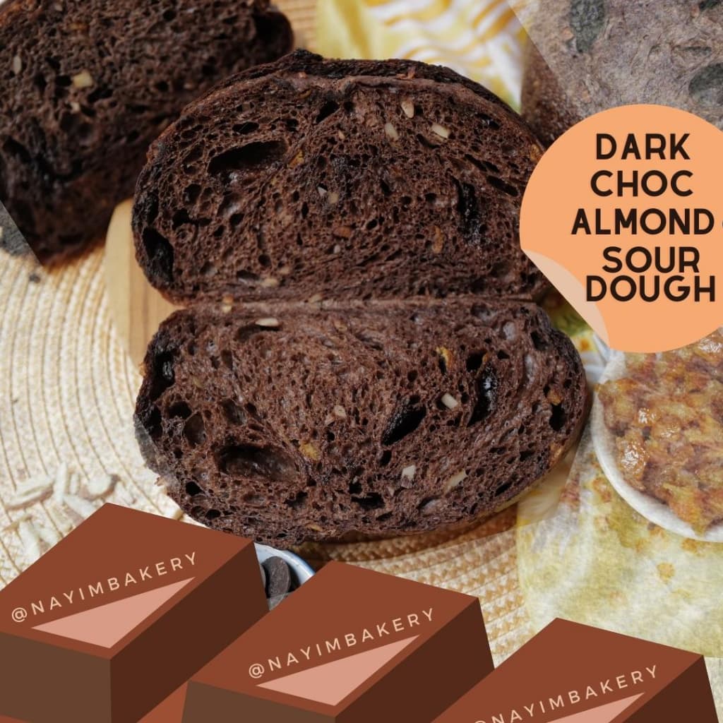 Nayimbakery Dark Chocolate Orange Almond ชอคโกแลต อัลมอน ผิวส้ม ซาวโด 380g. รูปที่ 3