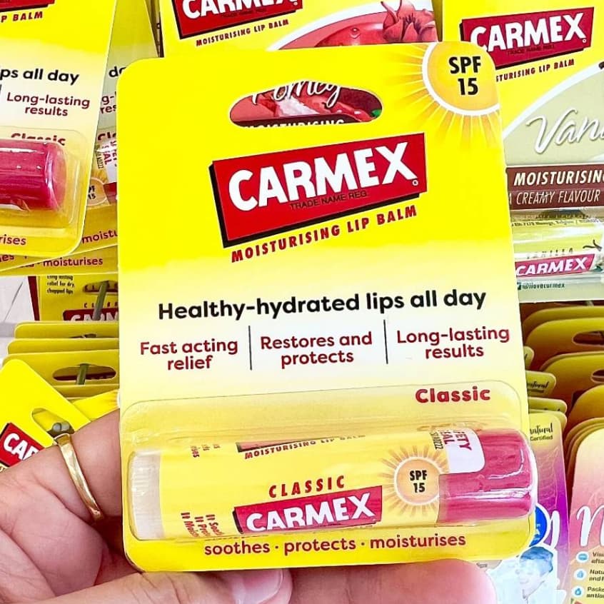 ลิปมัน,ลิปบาล์มCarmex Lip Balm ครบกลิ่น มี9แบบ/ของแท้ มีอย. EXP.30/8/2028 รูปที่ 4