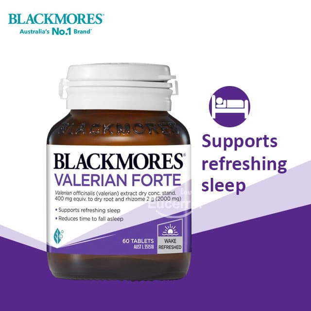 Blackmores Valerian Forte 2000mg 60 Tablets วาลาเลี่ยน สมุนไพรช่วยการนอนหลับ รูปที่ 1