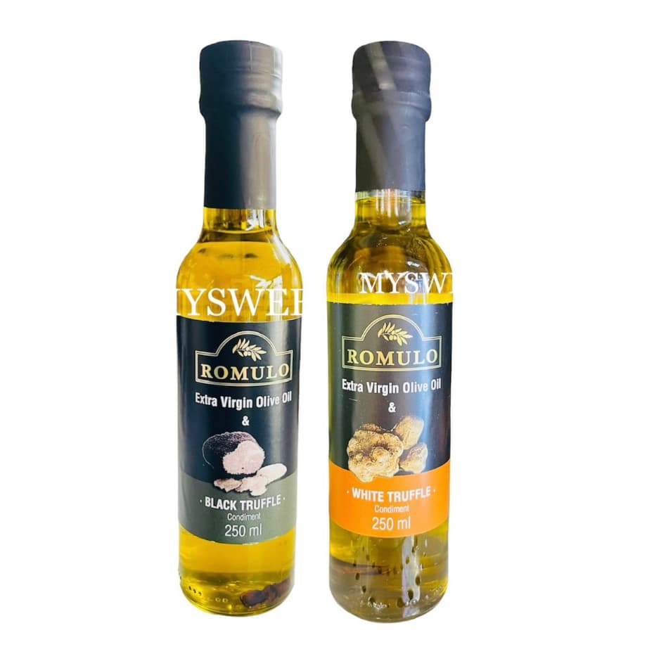 น้ำมันเห็ดทรัฟเฟิล ROMULO EXTRA VIRGIN OIL WITH BLACK / WHITE TRUFFLE 250 ML รูปที่ 2