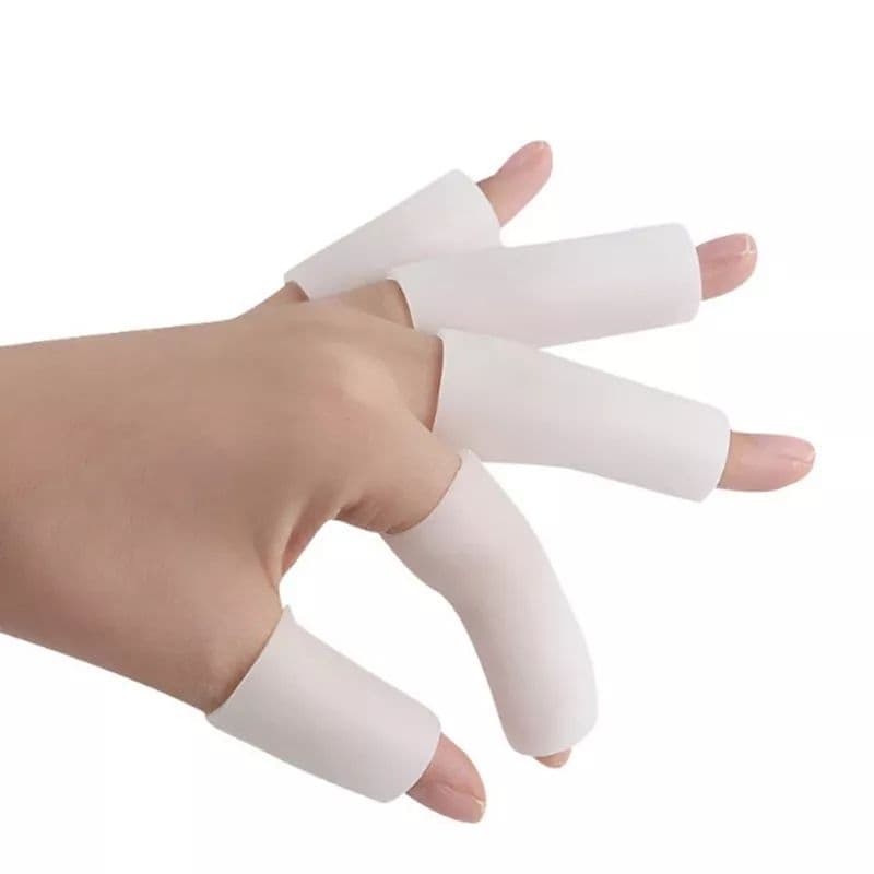 ปลอกนิ้วซิลิโคน ปลอกสวมนิ้วถนอมนิ้วซิลิโคน 5 ชิ้น 5pcs finger protectors silicone ถนอมนิ้วลดการเสียดสี เพิ่มความชุ่มชื้น รูปที่ 3