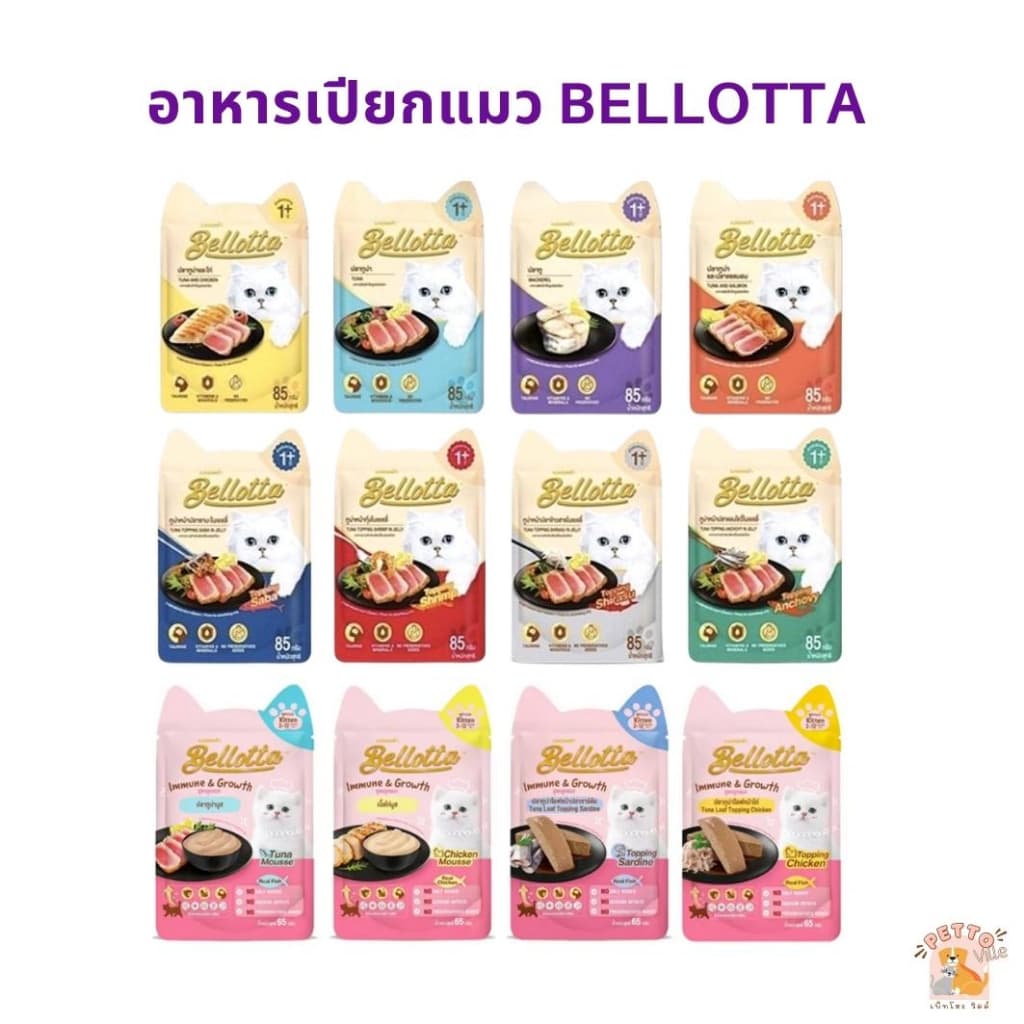 อาหารเปียกแมว Bellotta ไม่เติมเกลือ ไม่มีสารกันเสีย รูปที่ 1