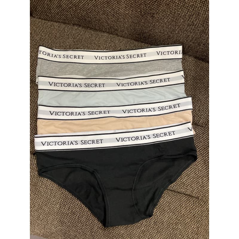 กางเกงใน วิคเตอเรีย ซีเครต Victoria’s Secret Panty Logo ของแท้ รุ่น Hiphugger / Cheeky size xs s m l ผ้านุ่มมาก รูปที่ 1