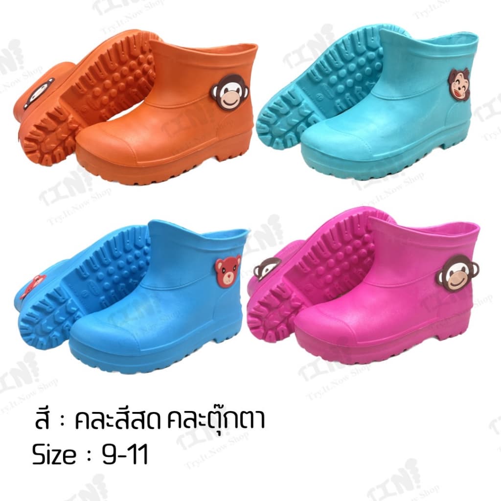 ส่งทันที 2 ชม.Prado Gang รองเท้าบู๊ทข้อสั้น รุ่น 898/891 นุ่มใบสบาย พื้นหนา ไม่ลื่น ไซส์9-11.5 รูปที่ 6