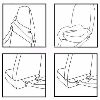 Fin2 ผ้าหุ้มเบาะรถยนต์ ผ้าคลุมเบาะรถยนต์ เก้าอี้ กันรอย กันเปื้อน Car Seat Cover 2024 รูปที่ 3