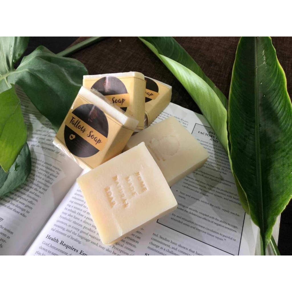 Tallow Soap สบู่ป๋า สบู่น้ำมันวัว หมอนอกกะลา สันติมานะดี สบู่มันเนื้อ รูปที่ 5