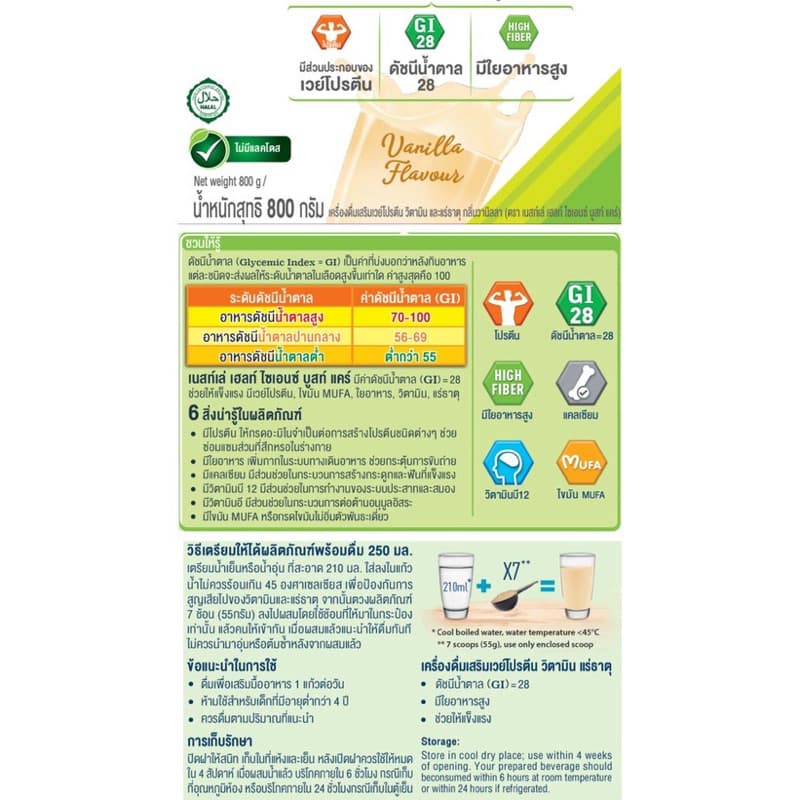 Nestle Boost Optimum / Boost Glucose Control / Boost Fiber ขนาด 800 กรัม รูปที่ 7