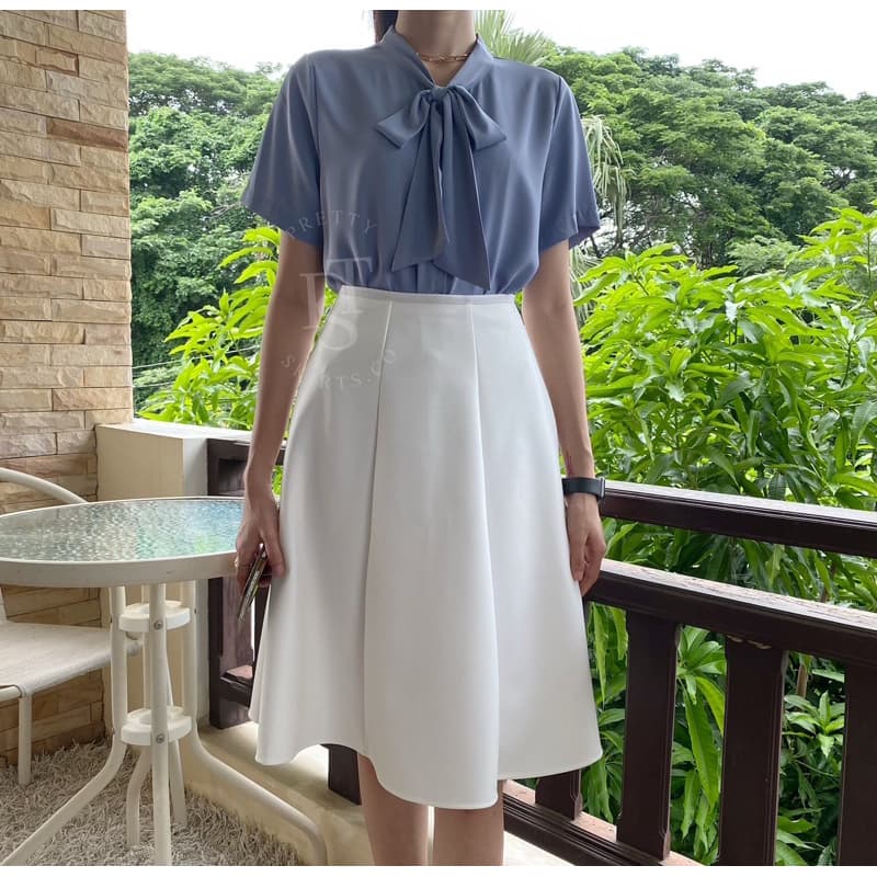 กระโปรง Circle Skirt ทรง 6 ชิ้น ยาว 25 นิ้ว ฟรีไซส์ รูปที่ 8
