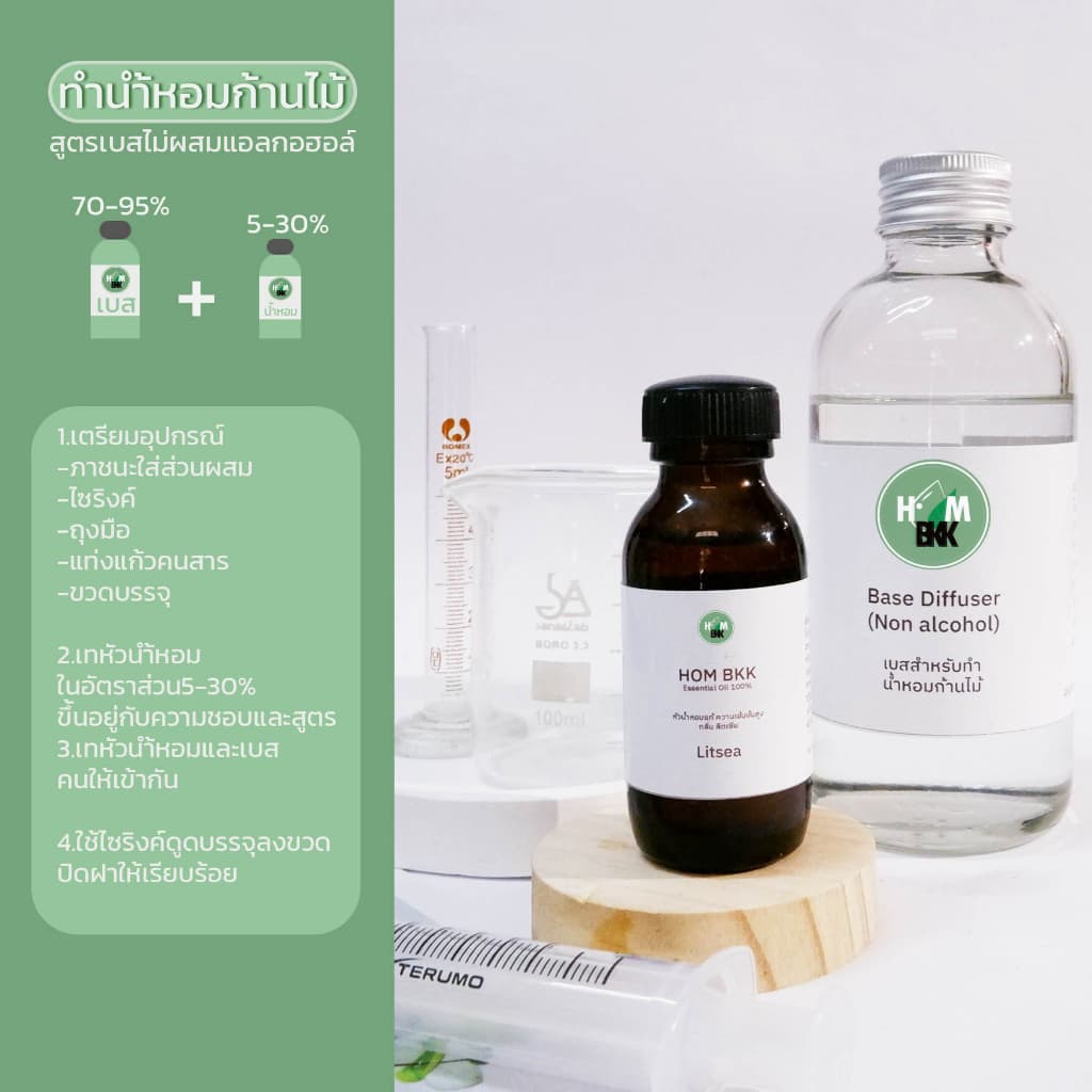 ขายดี !!! หัวเชื้อ Base Diffuser ไรัแอลกอฮอล์ ส่วนผสมทำก้านไม้หอม น้ำยาผสมทำน้ำหอม รูปที่ 4