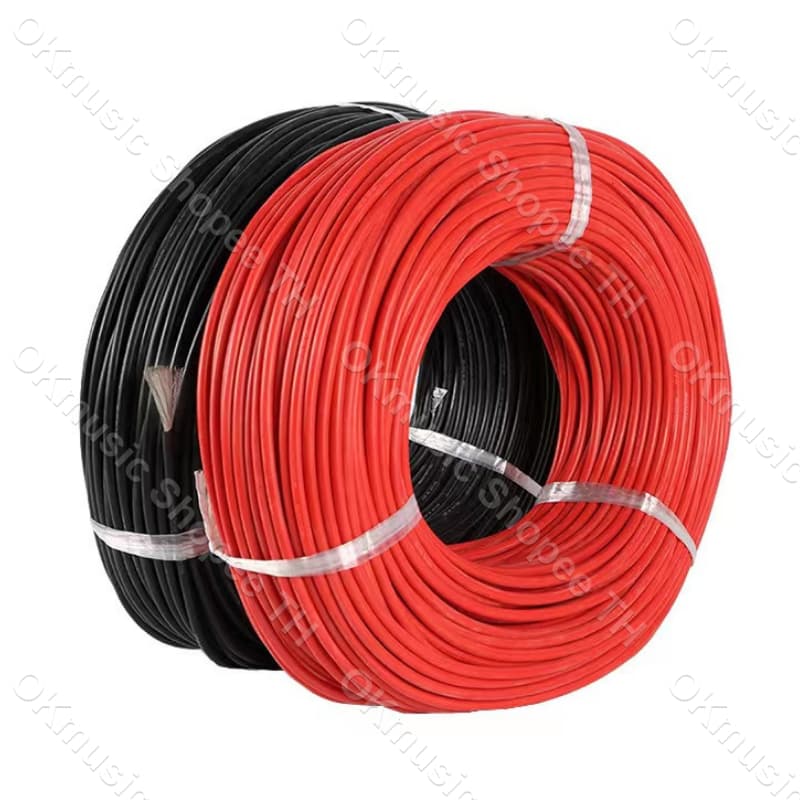 สายไฟซิลิโคน สายไฟทองแดง 100% แท้ สายอ่อน ทนความร้อนสูง 8awg 10awg 12awg 14awg 16awg 18awg 20awg Silicone 200องศา รูปที่ 6