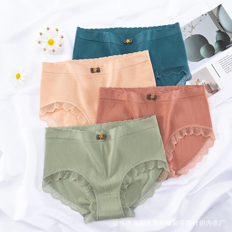 สินค้า จากไทยLoveIs Bra กางเกงชั้นในผ้าCOTTON ขอบลูกไม้เกรดพรีเมียม รูปที่ 3