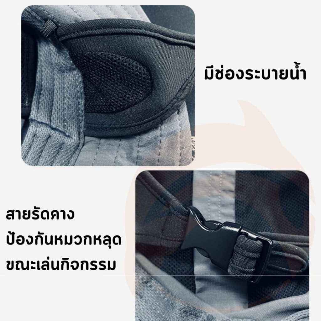 หมวกกีฬาทางน้ำทรง Bucket มีผ้าคลุมหลัง กันรังษี UVA/UVB หมวกเซิร์ฟ หมวกดำน้ำ และกิจกรรมกลางแจ้ง รูปที่ 5