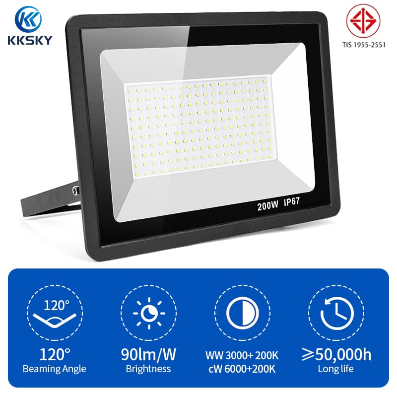 KKSKY สปอตไลท์ led สปอตไลท์ ไฟสว่าง Spotlight LED แสงขาว กันน้ำIP67 30W 50W 150W 200W 300Wไฟสนามเด็กเล่น รูปที่ 9