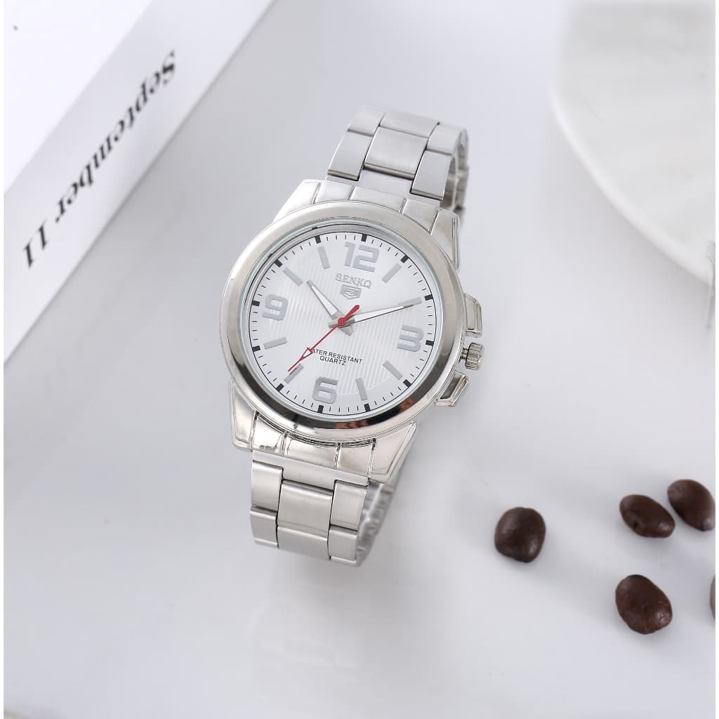 SENKQ LH-4 นาฬิกาข้อมือผู้หญิงแท้แฟชั่น กันน้ำได้ 100% สายสเตนเลส รูปที่ 6