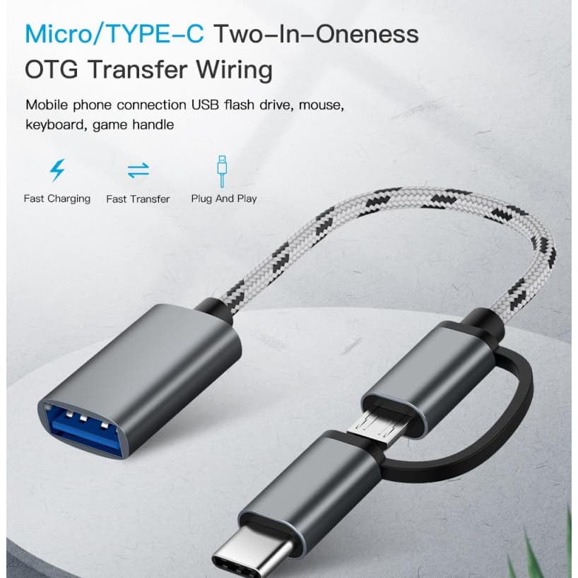 หัวแปลง USB 3.0 อแดปเตอร์ OTG อะแดปเตอร์ USB C ชายไปยัง IOS/Type-C/Micro USB Female Converter ไปยัง USB Converter รูปที่ 3