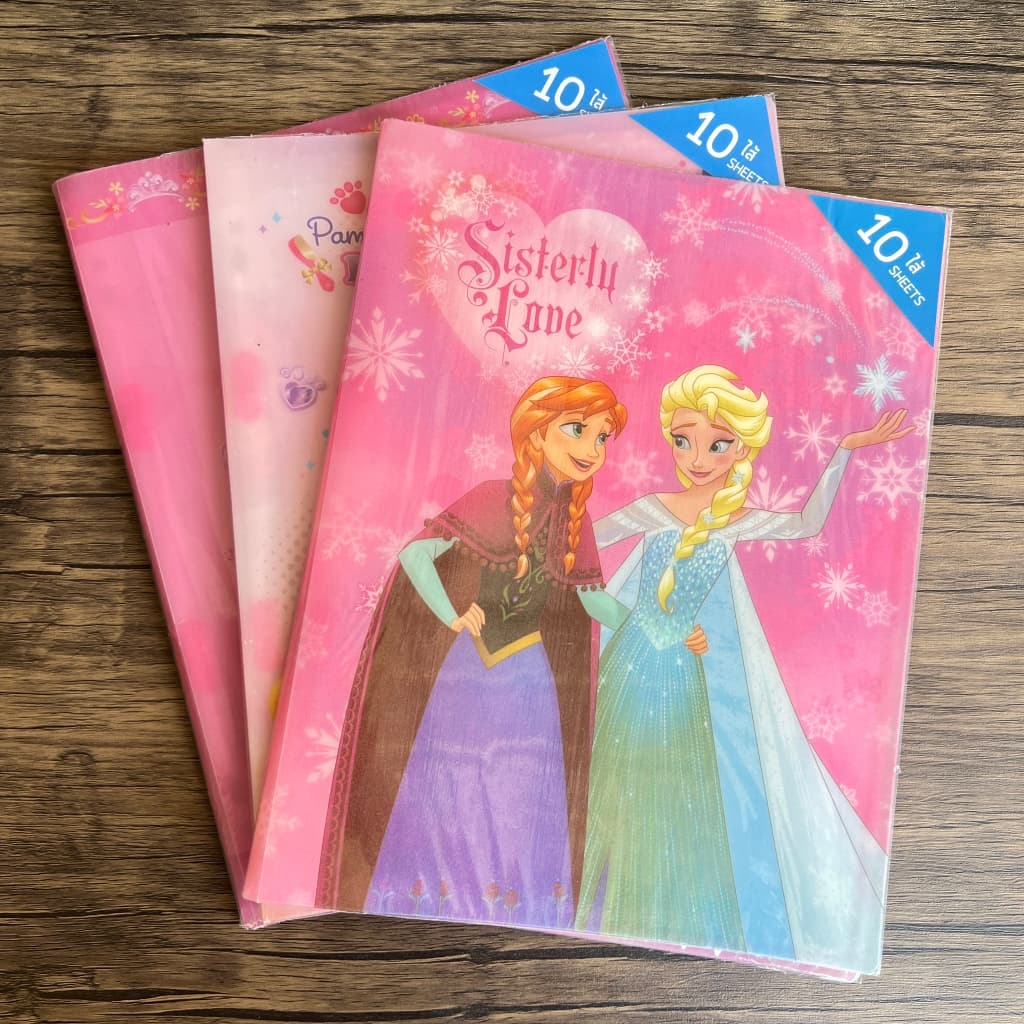 แฟ้มโฮลเดอร์ A4 พร้อมไส้ 10 แผ่น แฟ้มโชว์เอกสารลายดิสนี่ย์ Disney งานลิขสิทธิ์แท้ แบบเพิ่มไส้ได้ รูปที่ 9