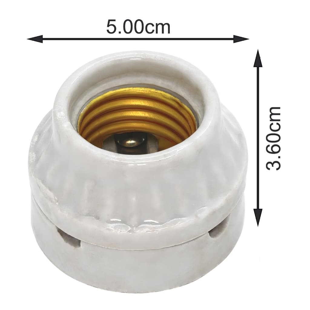 ราคาส่ง9.- ขั้วกระเบื้อง 2 ตอน E27 4A 250V รุ่น F501 ใส่ไฟ บ้านทั่วไป ขั้วแป้นกระเบื้อง 2ตอน รูปที่ 2