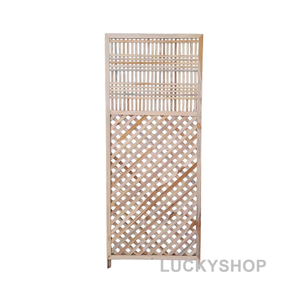 ฉากกั้นห้องไม้สัก 1 บาน ขนาด 60*150 cm. ตกแต่งบ้าน ตกแต่งสวน รูปที่ 8
