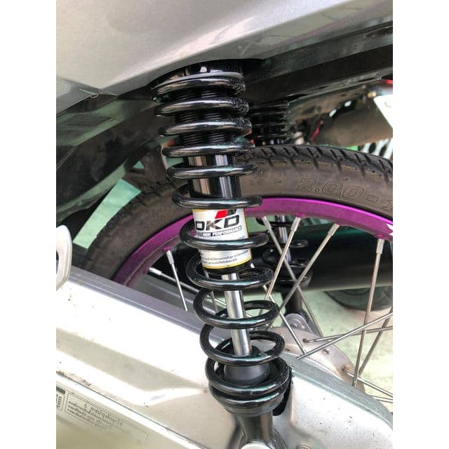 โช๊คหลัง OKD Suzuki /วาฬ/pigparts/125R/125r/125x/ubox/NovaR/บังลม/หัวเถิก/dt100 รูปที่ 8