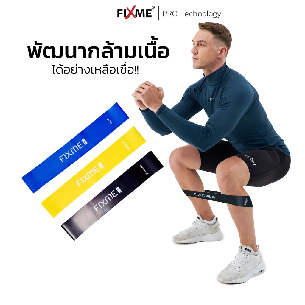 รุ่นใหม่!! ยางยืดออกกำลังกาย Miniband ยางยืดบริหาร Resistance Bands รูปที่ 1