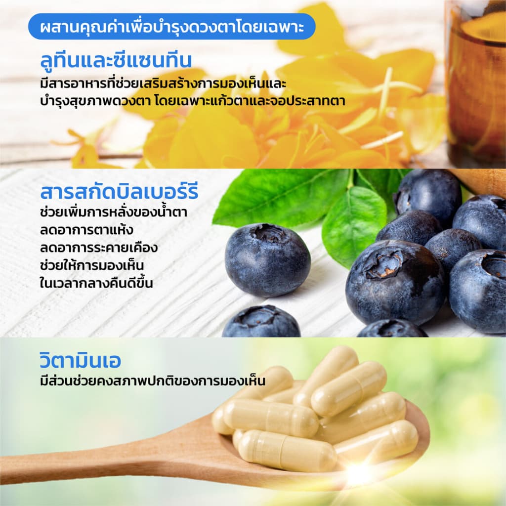 Vitanature+ Lutein and Zeaxanthin form Marigold Extract with Bilberry 1 กระปุก ลูทีนและซีแซนทิน รูปที่ 7