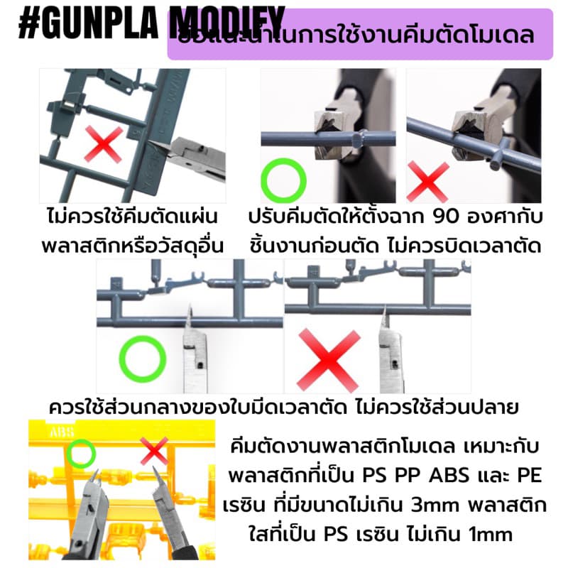 ZEON PLAMO คีมตัดโมเดล Dual Edged Nipper AT1005ZP รูปที่ 9