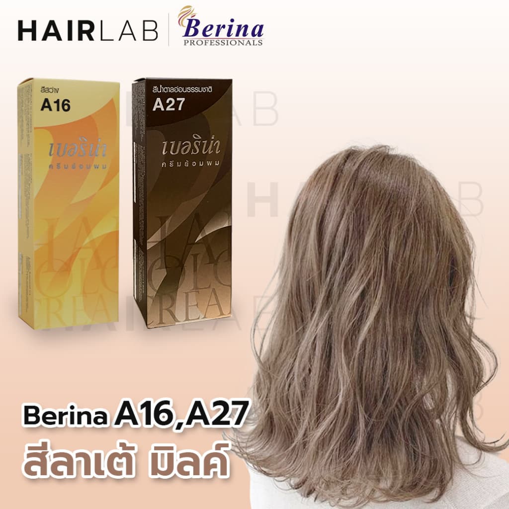 ครบทุกสี Berina A1-A47 เบอริน่า สีย้อมผม ยาย้อมผม ปิดผมหงอก ปิดผมขาว ครีมเปลี่ยนสีผม กัดสีผม รูปที่ 6