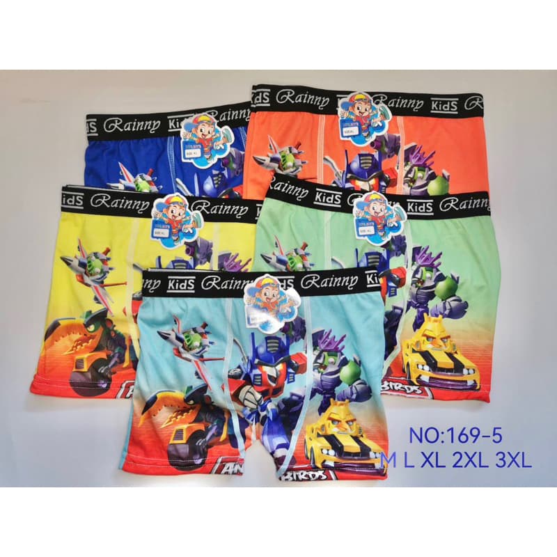 กางเกงในเด็กผู้ชาย มีขอบดำ ยกแพ็ค 10 ตัว แบบมีขา คละสี ลายเท่ เนื้อผ้าดี **อ่านรายละเอียดก่อนสั่งซื้อ** รูปที่ 5