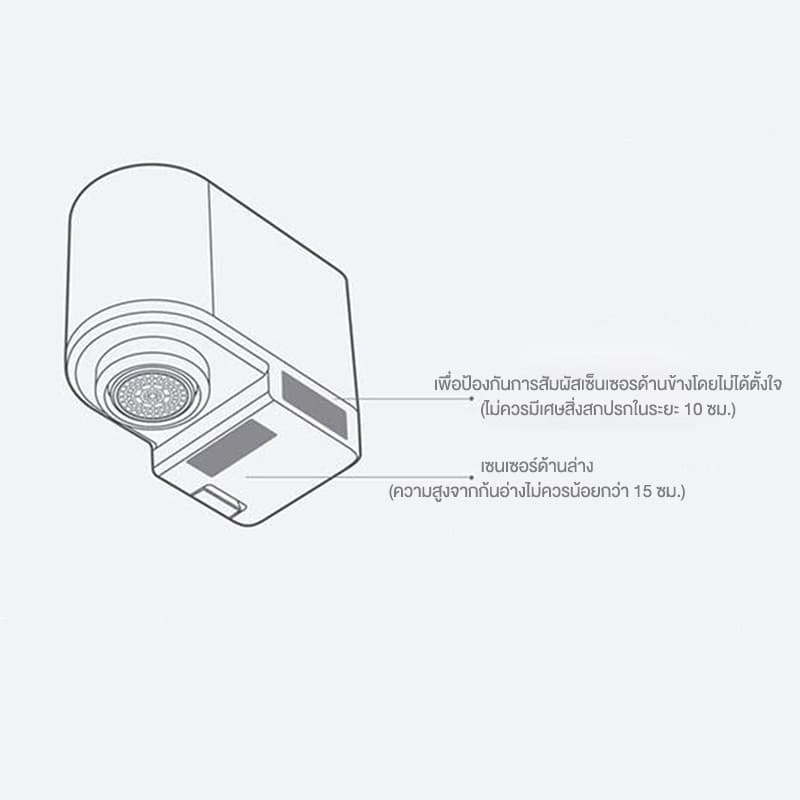 Xiaoda Youpin หัวก๊อกน้ำเซนเซอร์อัตโนมัติ วาล์วน้ำ ก็อก ฝักบัว หัวก็อกน้ำ ประหยัดน้ำ รูปที่ 7
