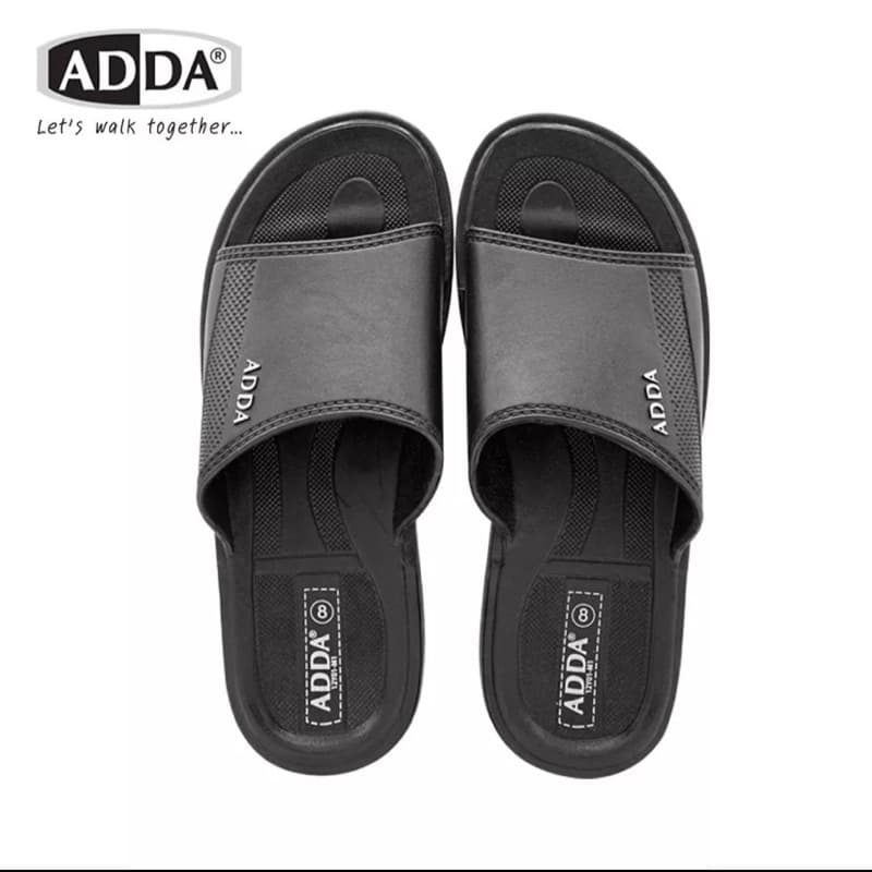ถูกสุด• ADDA แท้ รองเท้าแตะ รุ่น12Y01 ทนทาน ใส่สบาย แบบยาง PVC ของผู้ชาย รองเท้าแตะสวมชาย รูปที่ 3