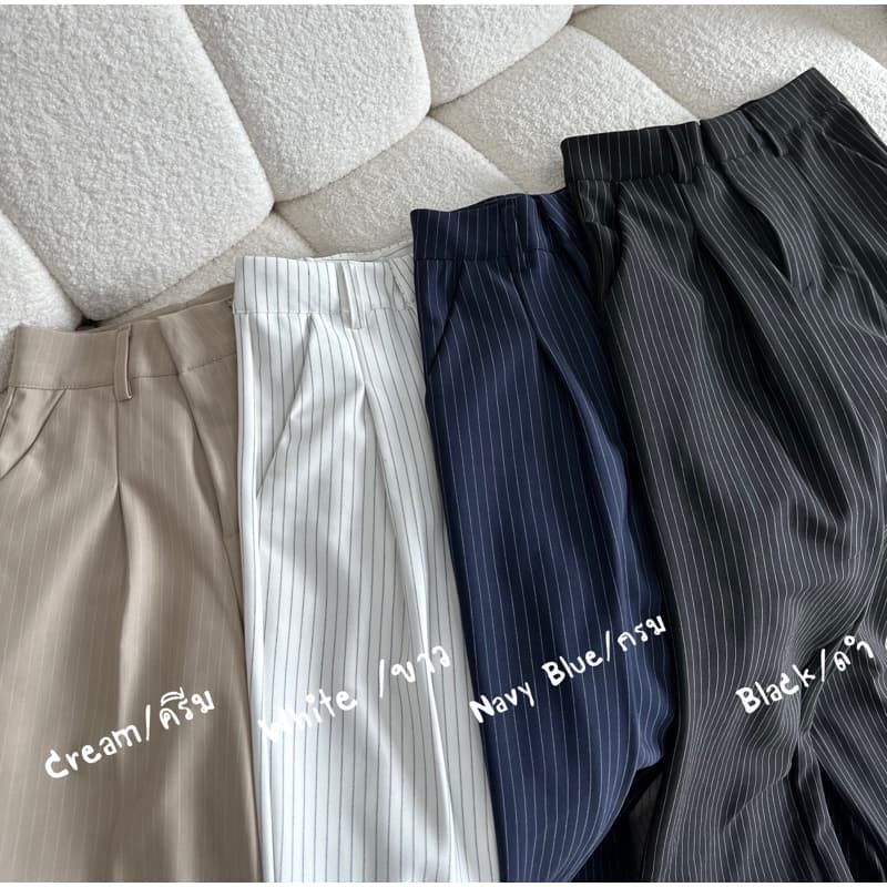 Classy Pants ลายทาง #ขายดี3ปีซ้อน!! รูปที่ 2