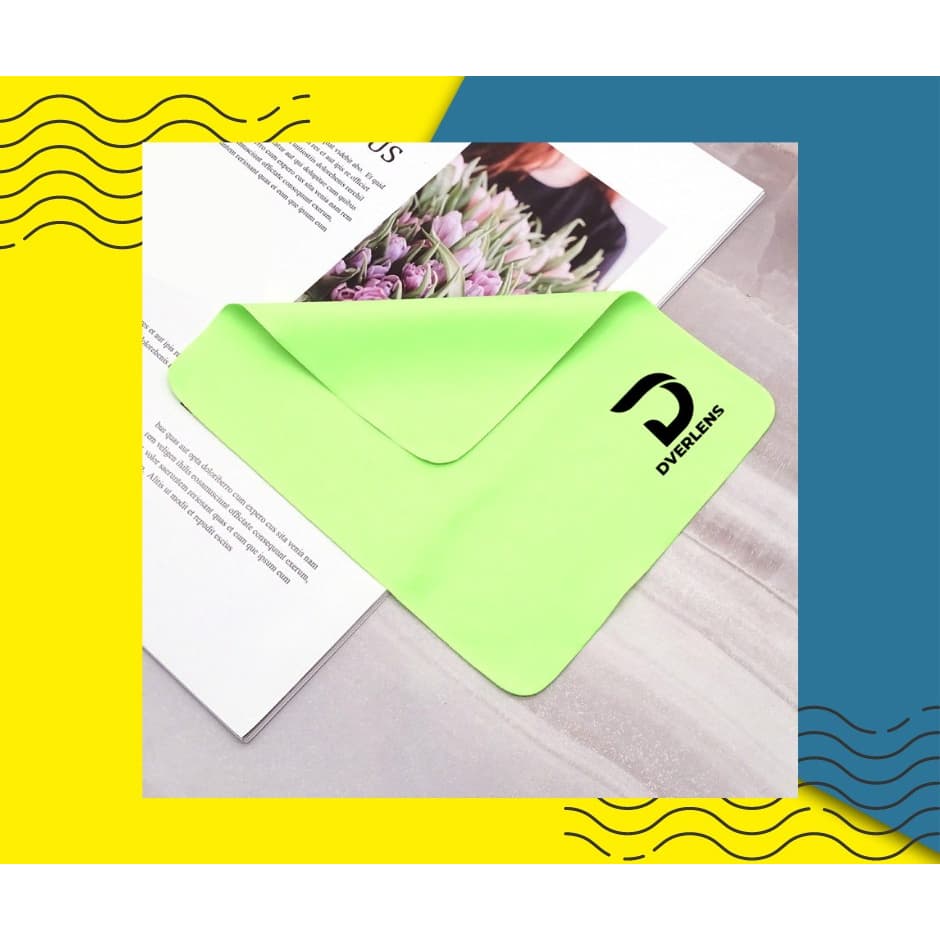 ผ้าเช็ดแว่น ผ้าเช็ดเลนส์ แบบคละสี Dver Lens : Super lens cleaning cloth ลดคราบมัน ลดรอยนิ้วมือ ซักได้ ใช้ได้หลายรอบ รูปที่ 7