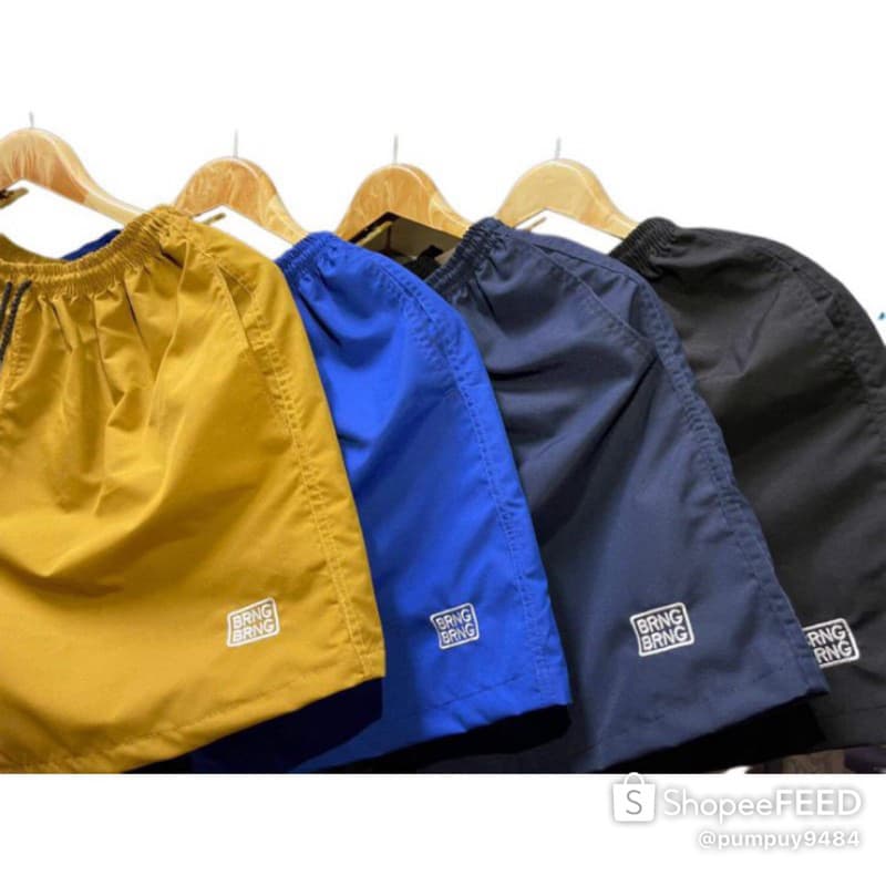 กางเกงขาสั้น BRNG BRNG ฟรีไซส์และXL ผ้าทัสลานแท้100% มี 2 กระเป๋า รูปที่ 1