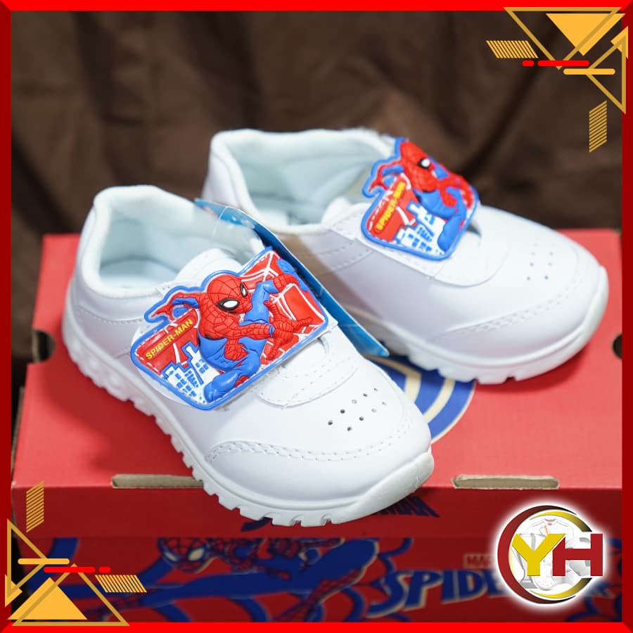 Gerry gang X Spiderman รองเท้าผ้าใบ รองเท้านักเรียน ลายสไปเดอแมน มีไฟกระพริบ รูปที่ 7