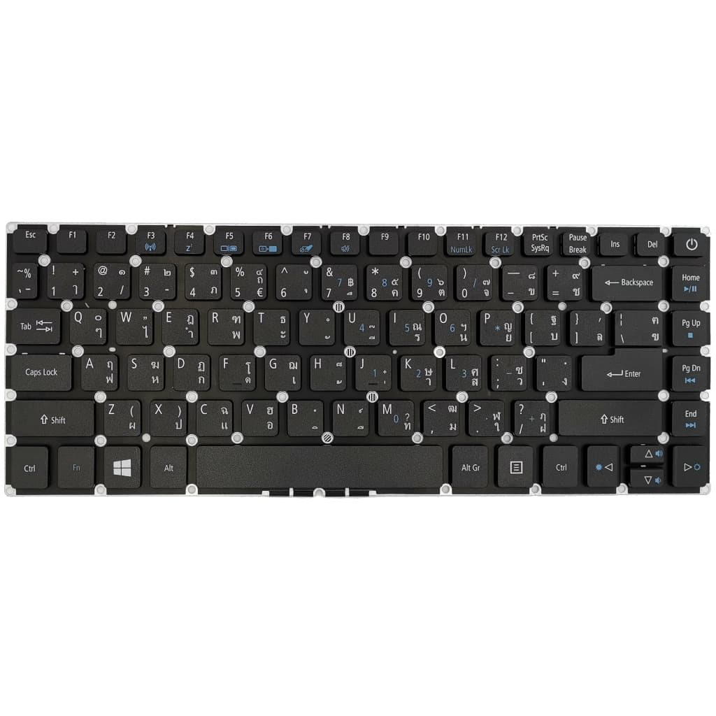 ⌨ คีย์บอร์ด Acer Aspire E5-422 E5-432 E5-452G E5-473 E5-474 E5-475 E5-491G Travelmate P449 Swift 3 SF314-51 แถมซิลิโคน รูปที่ 2