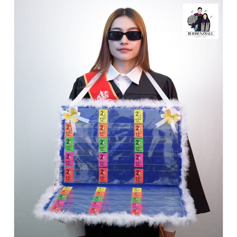 แผงลอตเตอรี่ใส่เงิน ใส่แบงก์ได้ 30 ใบ ของขวัญรับปริญญา รูปที่ 4