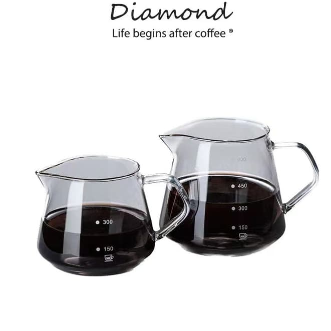 Diamond Coffee เหยือกดริปกาแฟ มินอมอล เหยือกกาแฟ 600 ml 300 ml Coffee Server รูปที่ 1