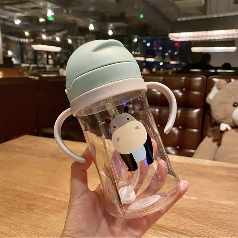 แก้วหัดดูด แก้วหัดดื่ม 250ml/ 350ml แก้วหัดดื่มกันสําลัก แก้วเด็ก ไม่ดูดไม่ไหล รูปที่ 6