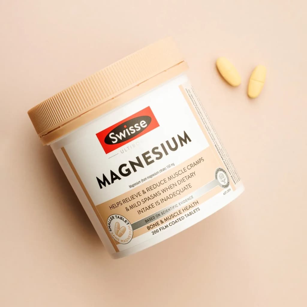 Swisse Magnesium ธาตุแมกนีเซียม 150mg 60เม็ด EXP06/2028 รูปที่ 3