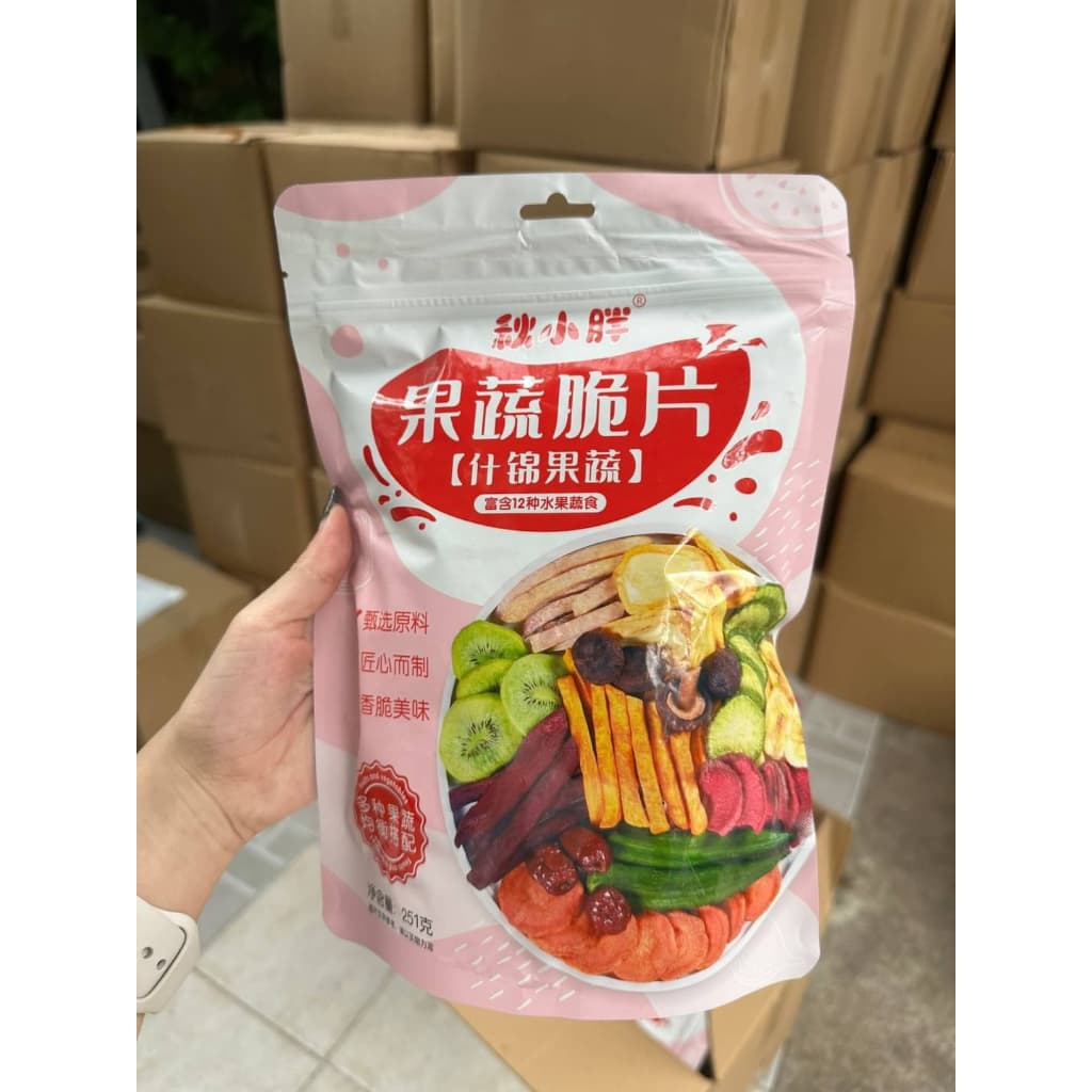 ผักอบกรอบ 12 ชนิด ถุงใหญ่ 250g ผักอบ ผักกรอบ ผลไม้อบกรอบ ผลไม้อบแห้ง ผักอบแห้ง ผักกรอบราคาส่ง รูปที่ 2