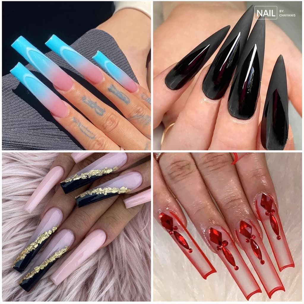 Soft gel Tip Extra long เล็บปลอมรุ่นยาวพิเศษ รูปที่ 8