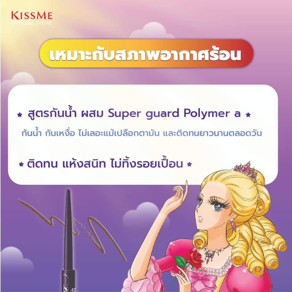 คิสมี อายไลเนอร์ เนื้อเจล กันน้ำ KISS ME Heroine Make Long Stay Sharp Gel Liner รูปที่ 4