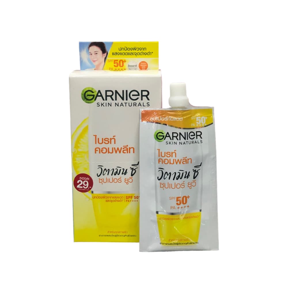 การ์นิเย่ ครีมกันแดด​ ซุปเปอร์​ ยูวี​ ครีม​ แบบซอง Garnier Super UV Sunscreen Cream SPF 50+ PA+++ รูปที่ 6