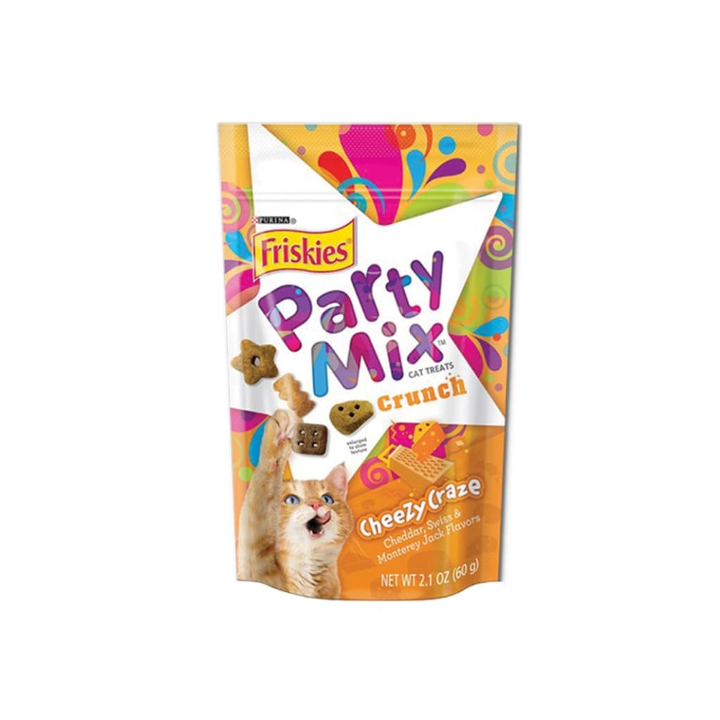 ขนมแมว Friskies Party Mix ฟริสกี้ส์ ปาร์ตี้ มิกซ์ และ Felix Play Tubes ขนาด 50 - 60 กรัม Cat Snacks หอม อร่อย รูปที่ 5