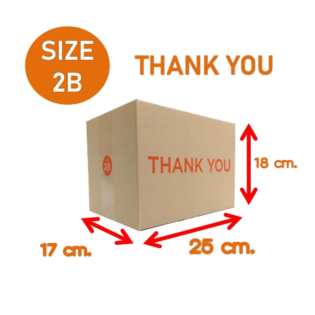 ! ! กล่อง ปณ 2B กล่องพัสดุ กล่องไปรษณีย์ ลายThank You สร้างความประทับใจแก่ผู้รับ ตั้งค่าส่งตามจริง รูปที่ 1