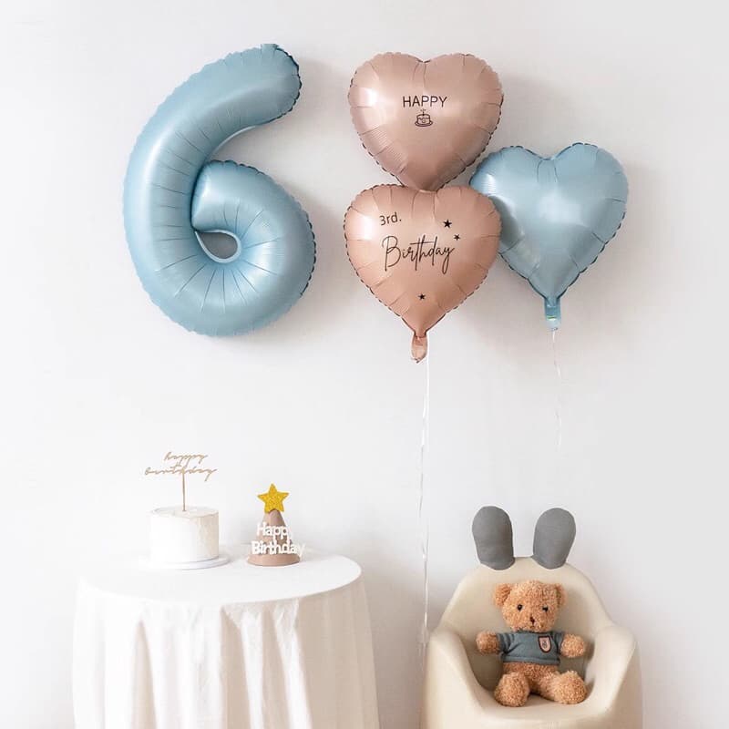 สีใหม่ ลูกโป่งฟอยล์ตัวเลข 40 นิ้ว สีเบบี้บลู BabyBlue ลูกโป่งฟอยล์ ตกแต่งปาร์ตี้วันเกิด รูปที่ 5