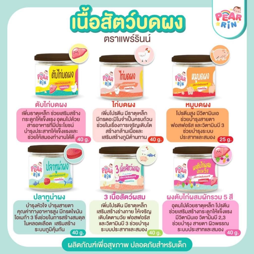 รวมสินค้าเนื้อสัตว์บดผง ตราแพร์รินน์ PEARRIN มาก รูปที่ 1