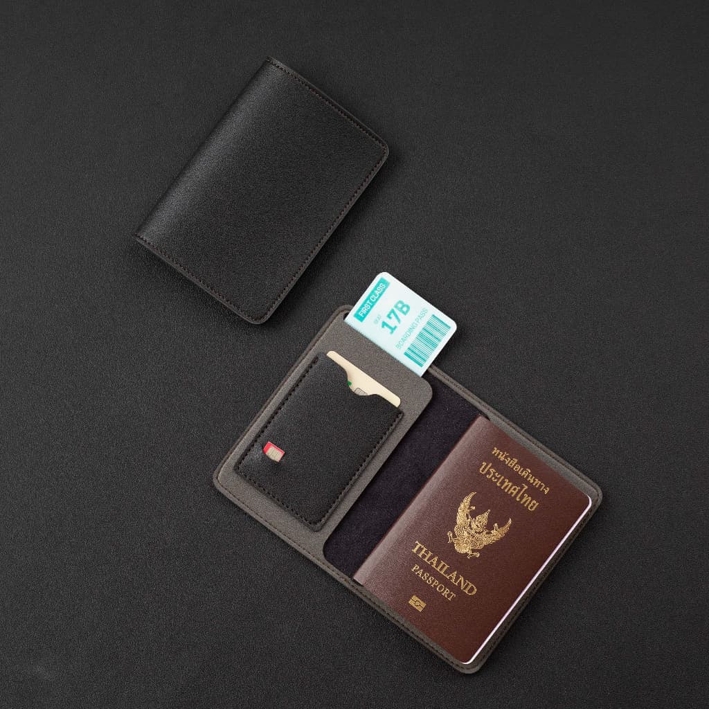 สลักชื่อฟรี HILMYNA Twelve Passport Coverใส่ซิมได้ ปกพาสปอร์ตหนัง กระเป๋าพาสปอร์ตหนัง รูปที่ 3