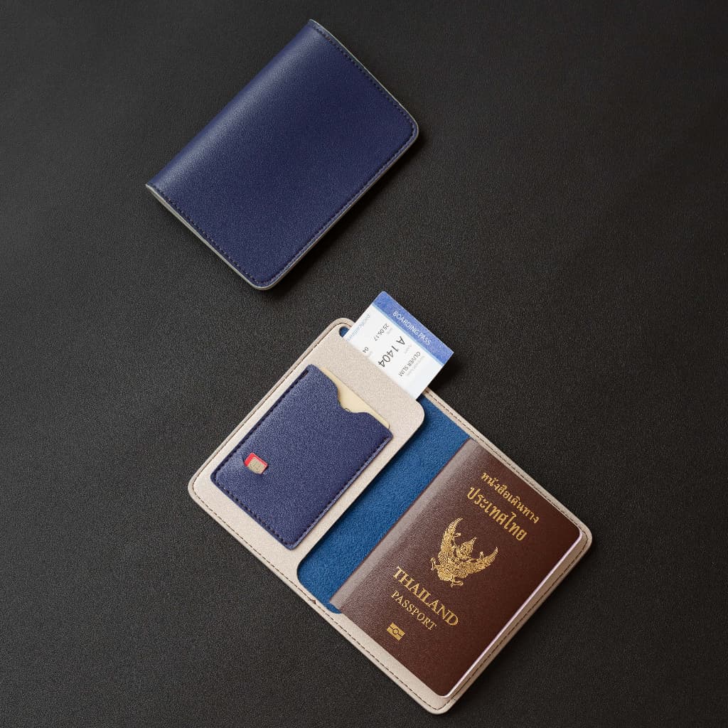 สลักชื่อฟรี HILMYNA Twelve Passport Coverใส่ซิมได้ ปกพาสปอร์ตหนัง กระเป๋าพาสปอร์ตหนัง รูปที่ 4