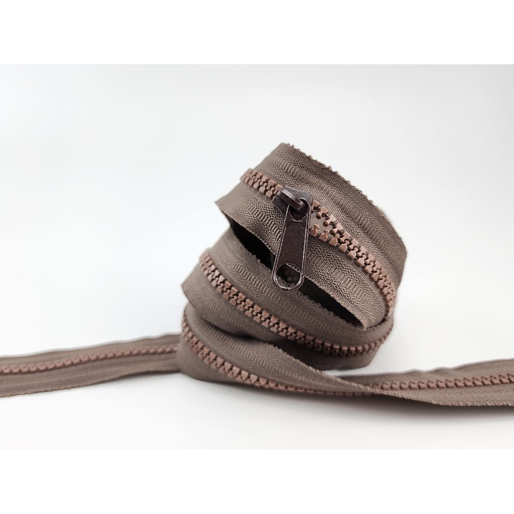 #5 Zipper ซิปตัดฟันกระดูก เบอร์ 5 ซิปเมตร ซิปหลา ซิปพลาสติก ซิปแฟชั่น ซิปกระเป๋า พร้อมหัวซิป รูปที่ 5